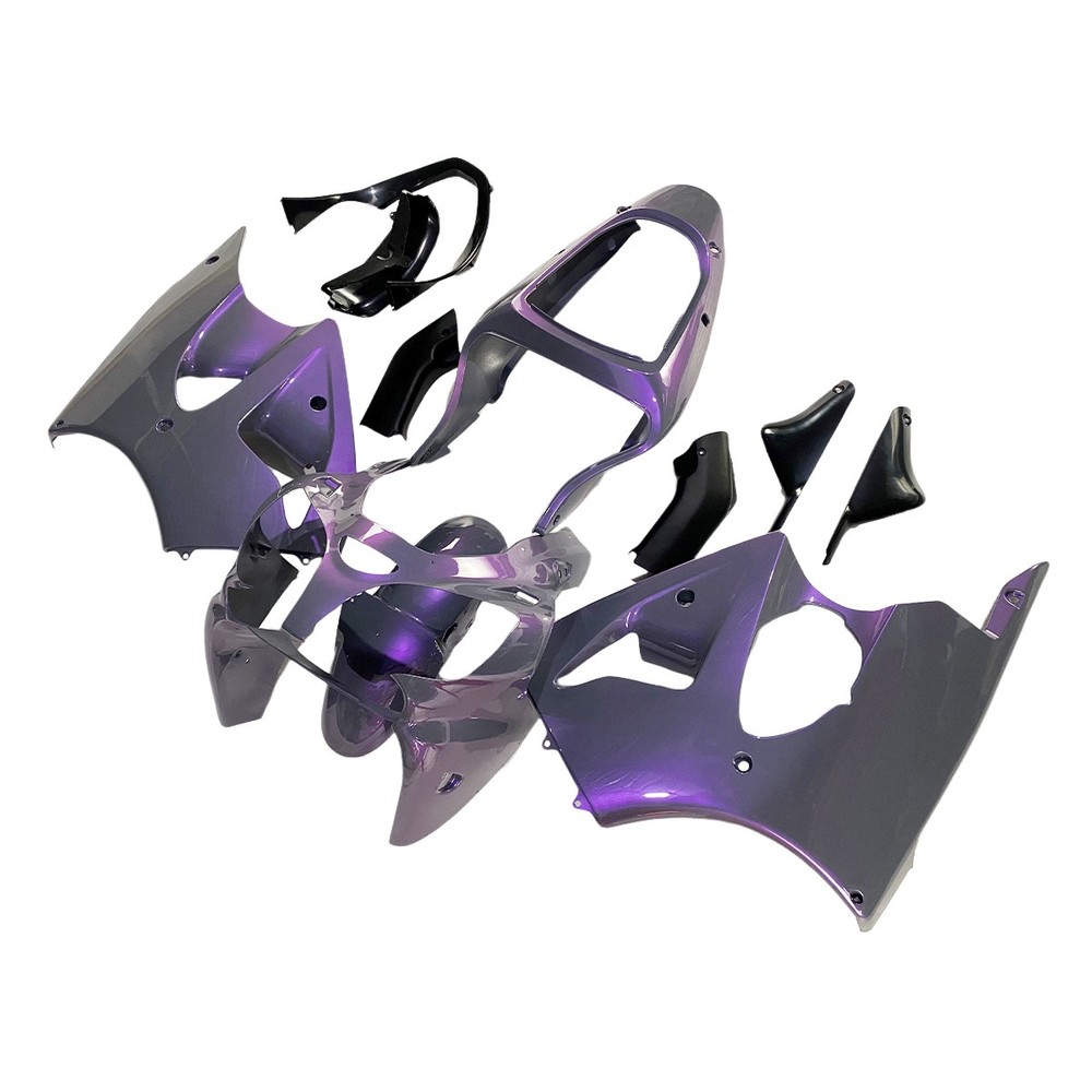 Chameleon Gray Purple Fairing Kit for Kawasaki Ninja ZX6R 636 2000-2002 Bodywork