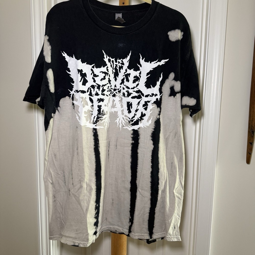 The Devil Wears Prada Mens Black White Tie Dye Graphic Band T Shirt XL Metalcore