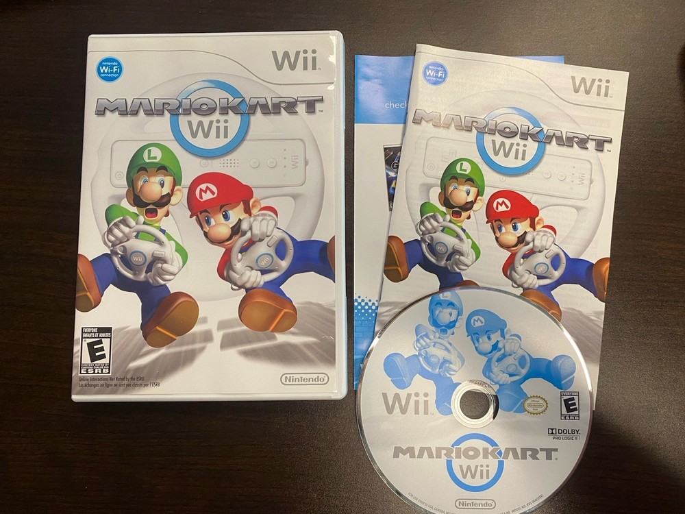 Mario Kart Wii (Nintendo Wii) - CIB with Manual & Inserts Mint Disc
