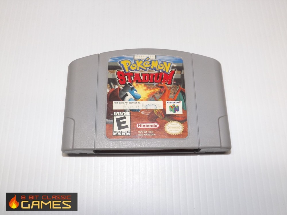AUTHENTIC! Pokemon Stadium  - WORN GAME ONLY - NINTENDO 64 - 510a