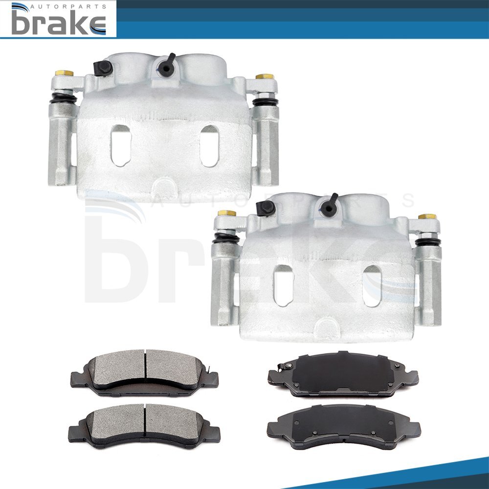 2008-2016 Cadillac Escalade Front Brake Calipers & Ceramic Pads Set
