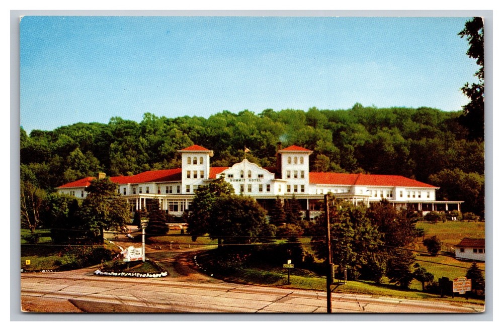 Uniontown PA Pennsylvania Summit Hotel Resort 106 Aerial View Chrome Postcard