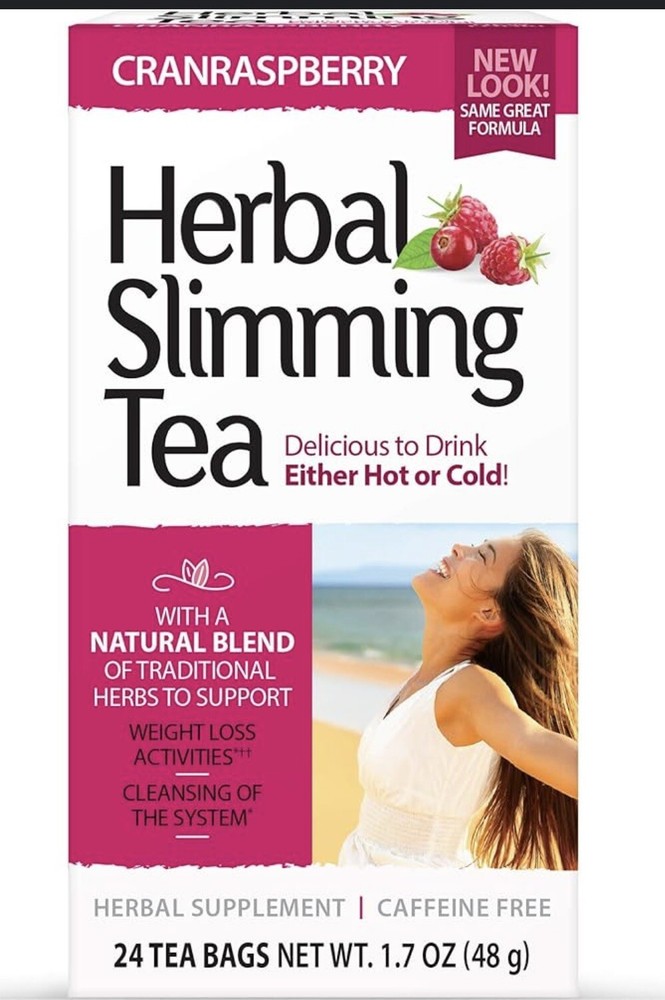 Cranraspberry Herbal Slimming Tea 24 Teabags Delicious Drink