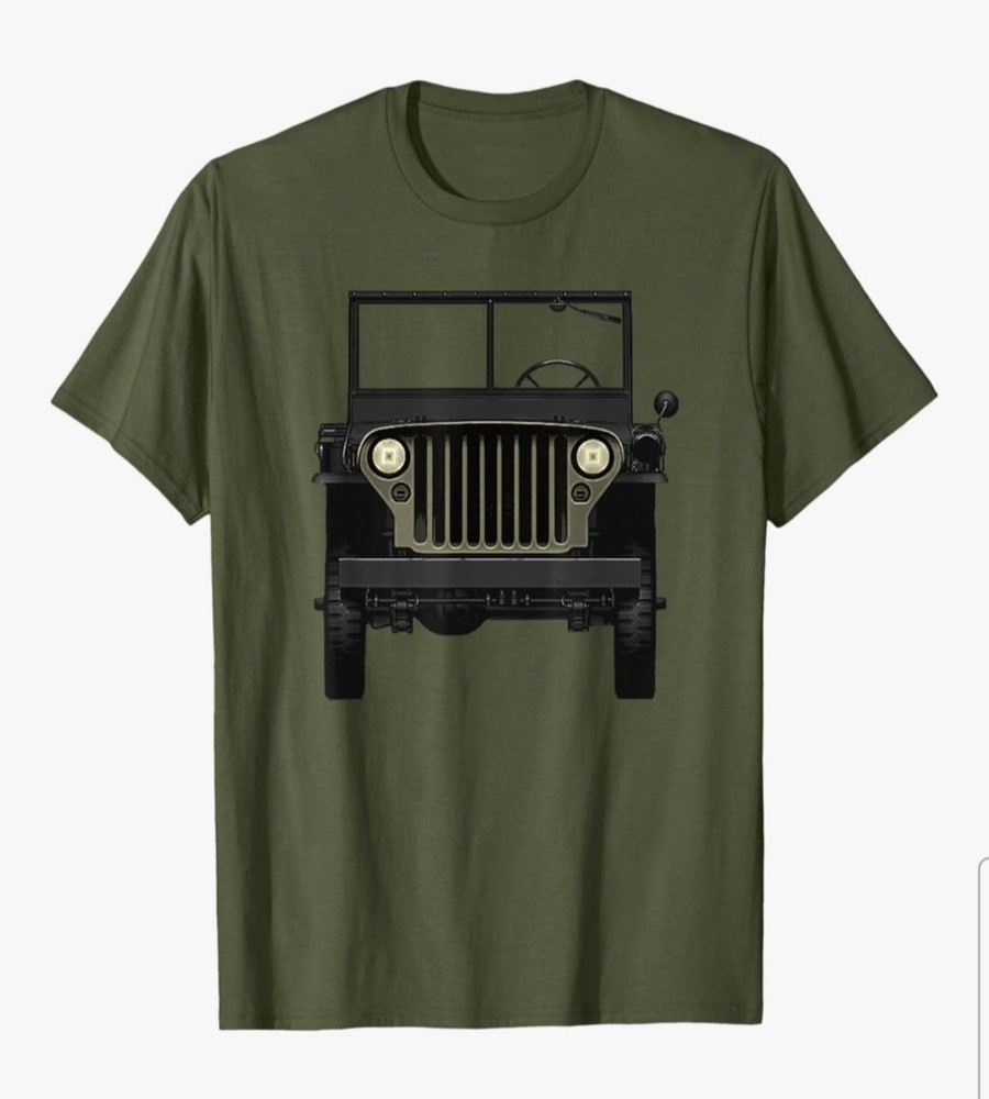Jeep WILLYS green Adult XL T Shirt