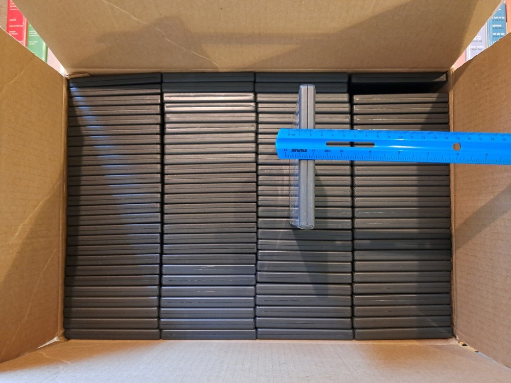 New 100 STANDARD Black Single DVD Cases 14MM