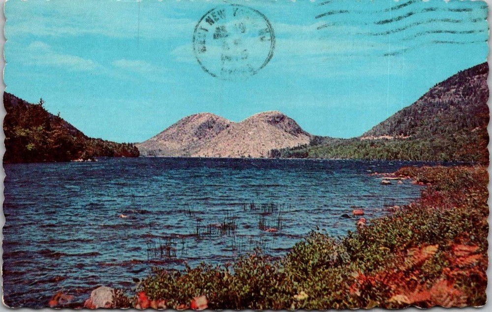 Jordon Pond The Bubbles Acadia National Park Maine ME Postcard-image