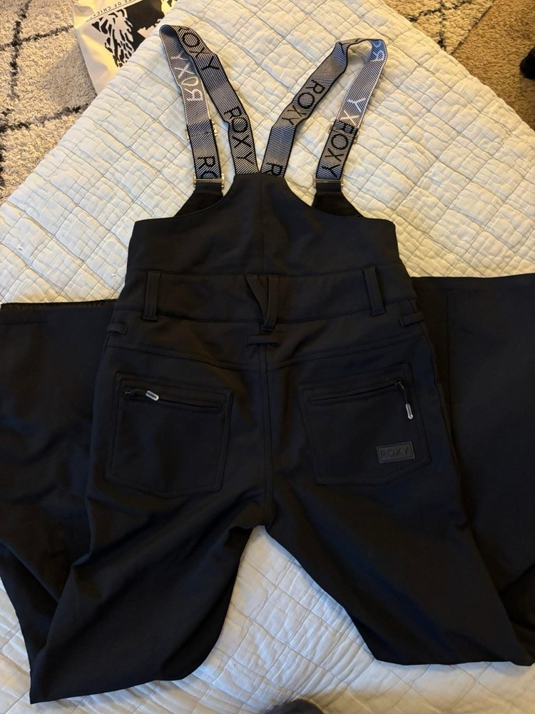 Roxy Women's Snowboard Ski Snow Bibs / Pants Size Small, Black