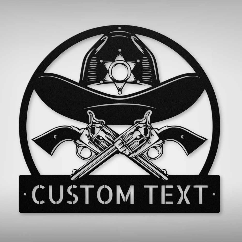 Custom Sheriff Metal Wall Art Sign Sheriff Deputy Home Decor Family Gifts Ideas