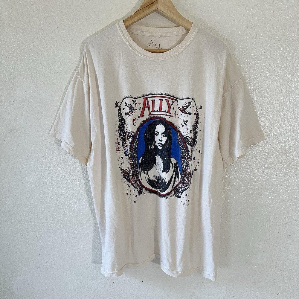A Star Is Born Ally Movie T-Shirt Cream Size XL