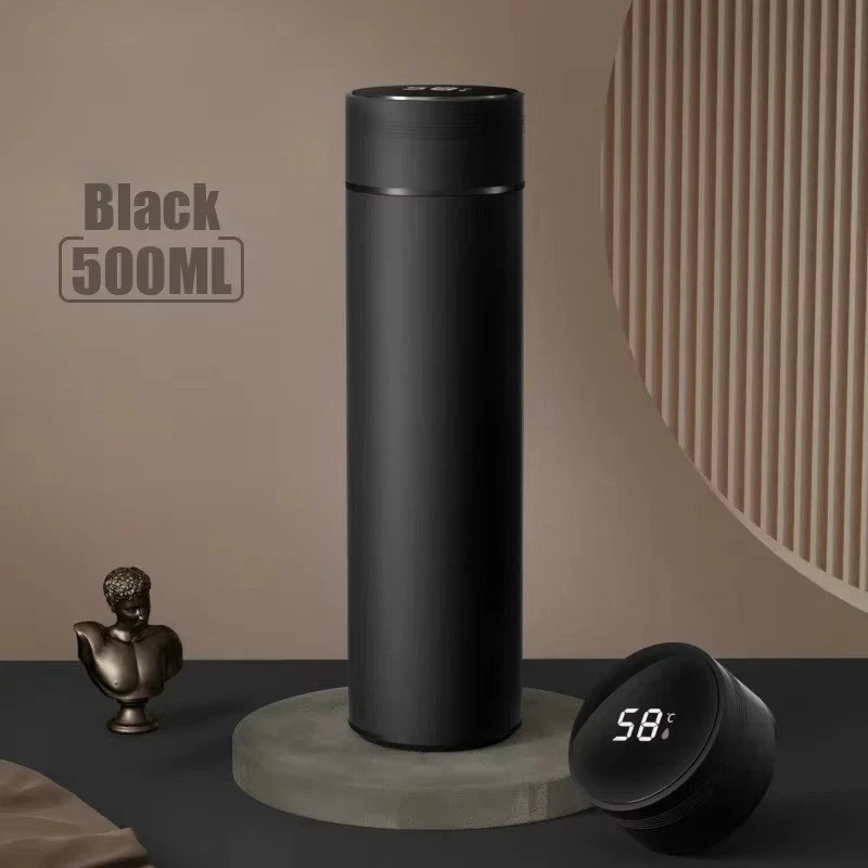 500ML Temperature Display Thermos Cup Stainless Steel Divided Thermos Bottle Out