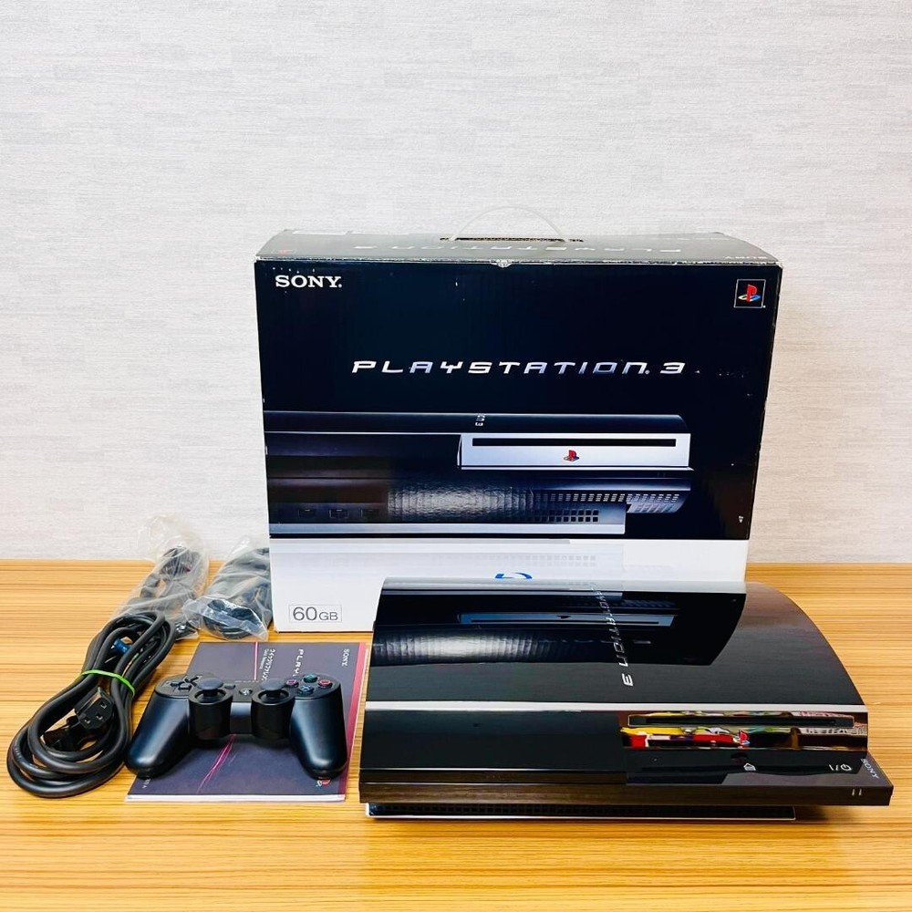 Sony PlayStation 3 PS3 CECHA00 60GB First Black Model Console GAME Japan NTSC