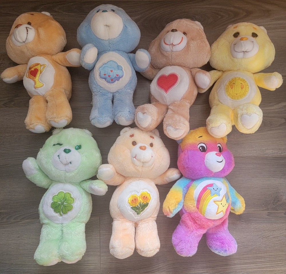 Vintage 1983-1984-1985 & 2022 Care Bears Grumpy Bear ~ Plush Stuffed Kenner