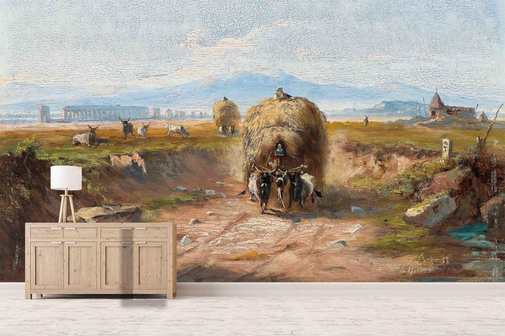 3D Landscape Oil Painting  Wall Murals Wallpaper Murals Wall Sticker 74