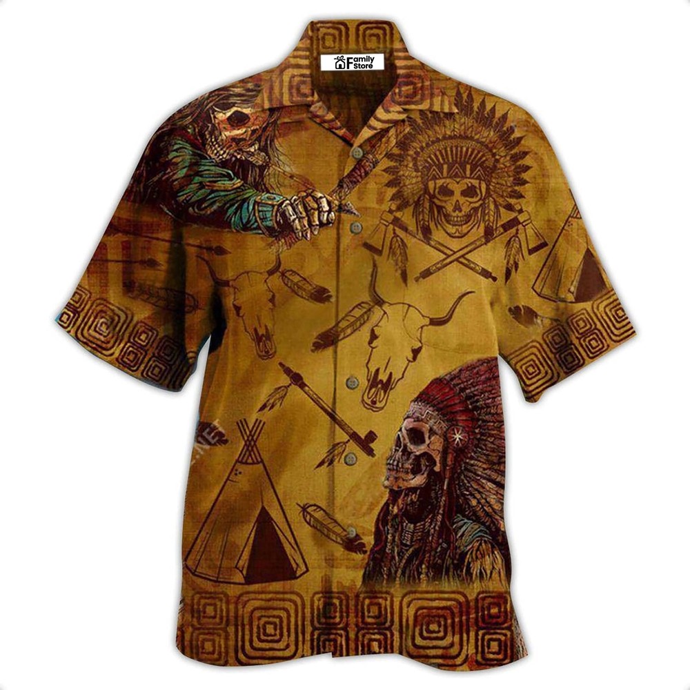 Native America Spirit Of A Nation Vintage   Hawaiian Shir