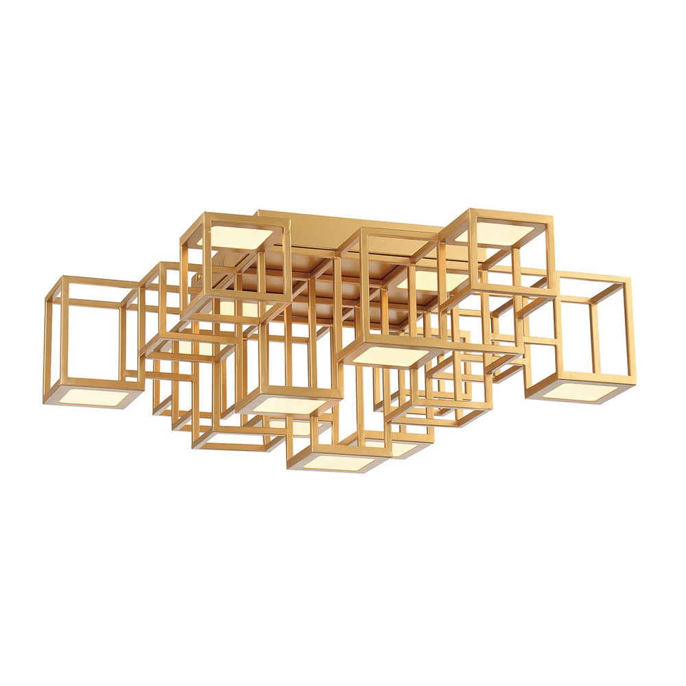 Eurofase 38261 Ferro 25 Inch Gold LED Flush Mount Ceiling Light