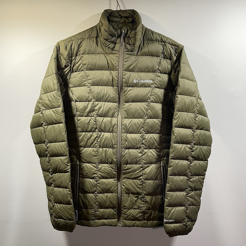 Columbia TurboDown Omni Heat 590 TD Fill Womens Small Green Puffer Jacket