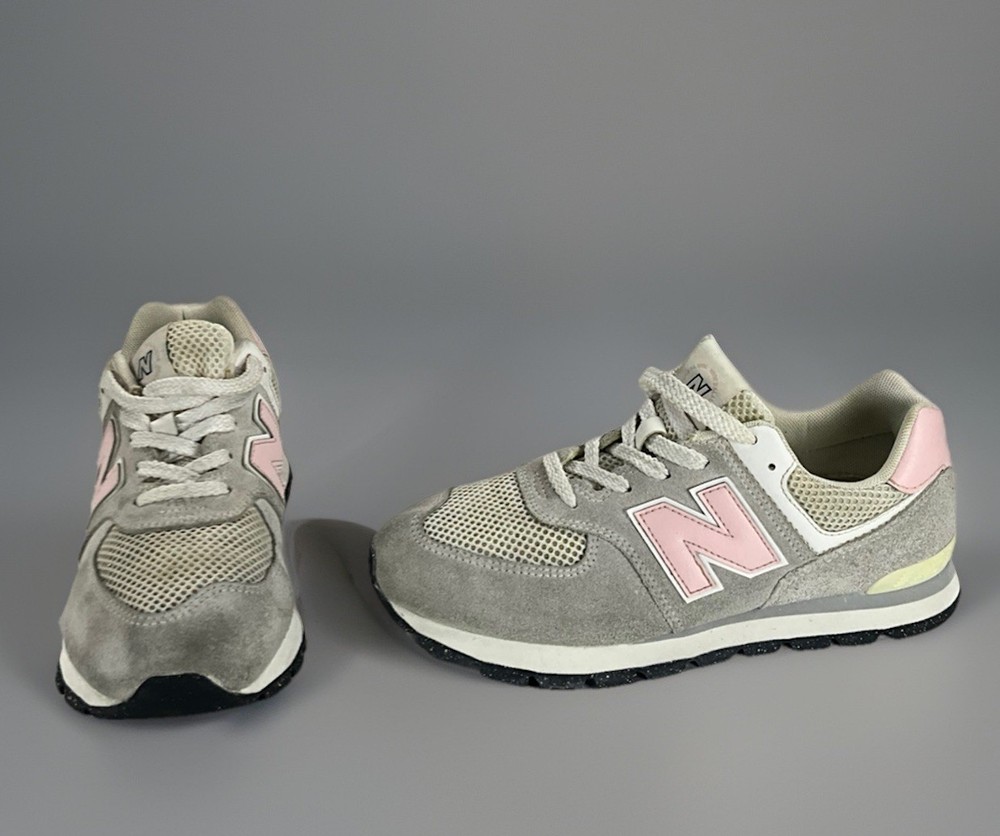 New Balance 574 WL574ESP Pink Suede Casual Shoes Sneakers Size 5(NO INSOLES)
