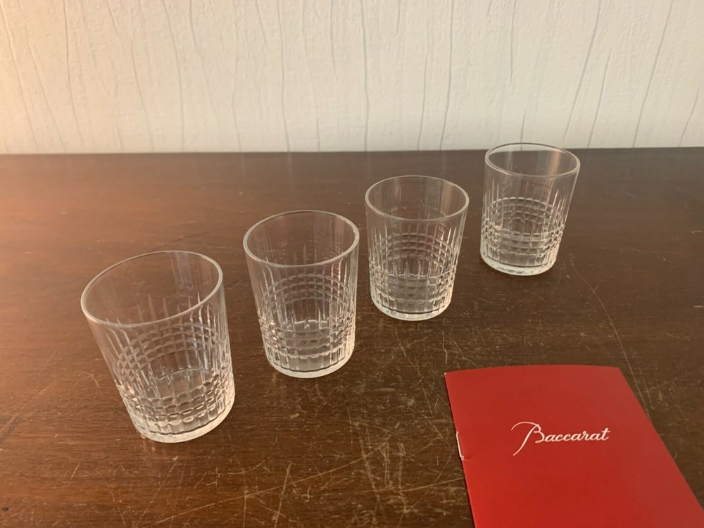 Set Of 4 Liqueur Or Port Glasses Model Nancy Crystal By BACCARAT (Price For 4)