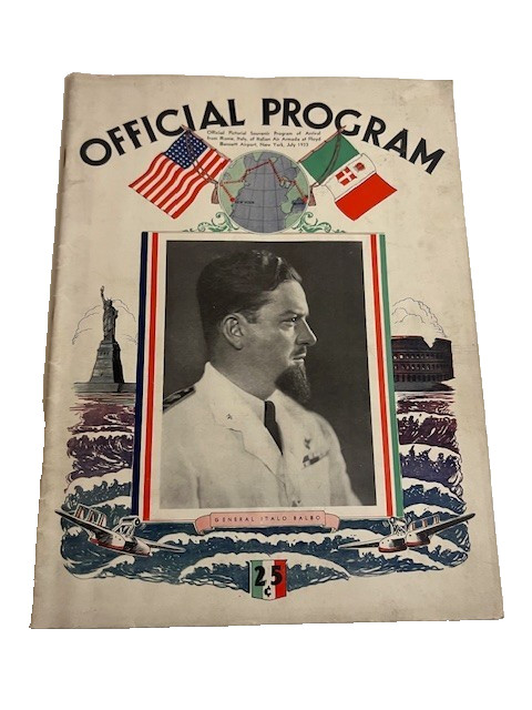 1933 Italo Balbo Chicago Flight Official Aviation Program Booklet - #764
