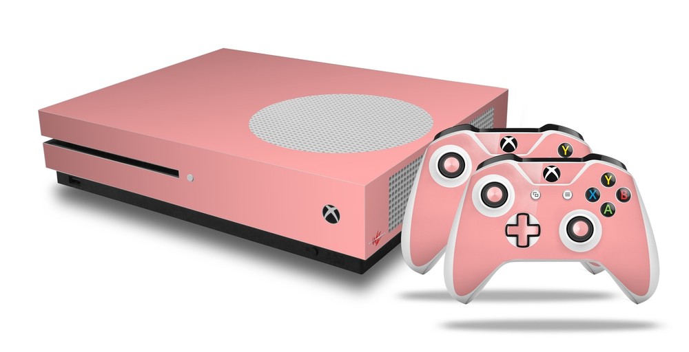 Skin XBOX One S Console Controller Solids Collection Pink