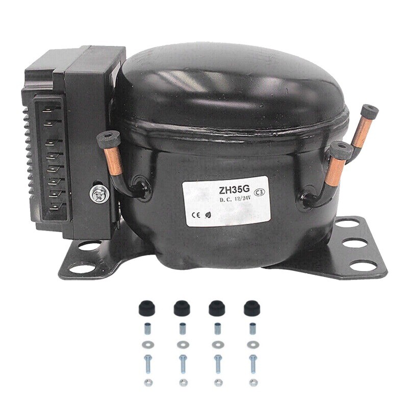 12V 24V DC Car Refrigeration Air Compressor Fridge Freezer Marine Solar QDZH35G