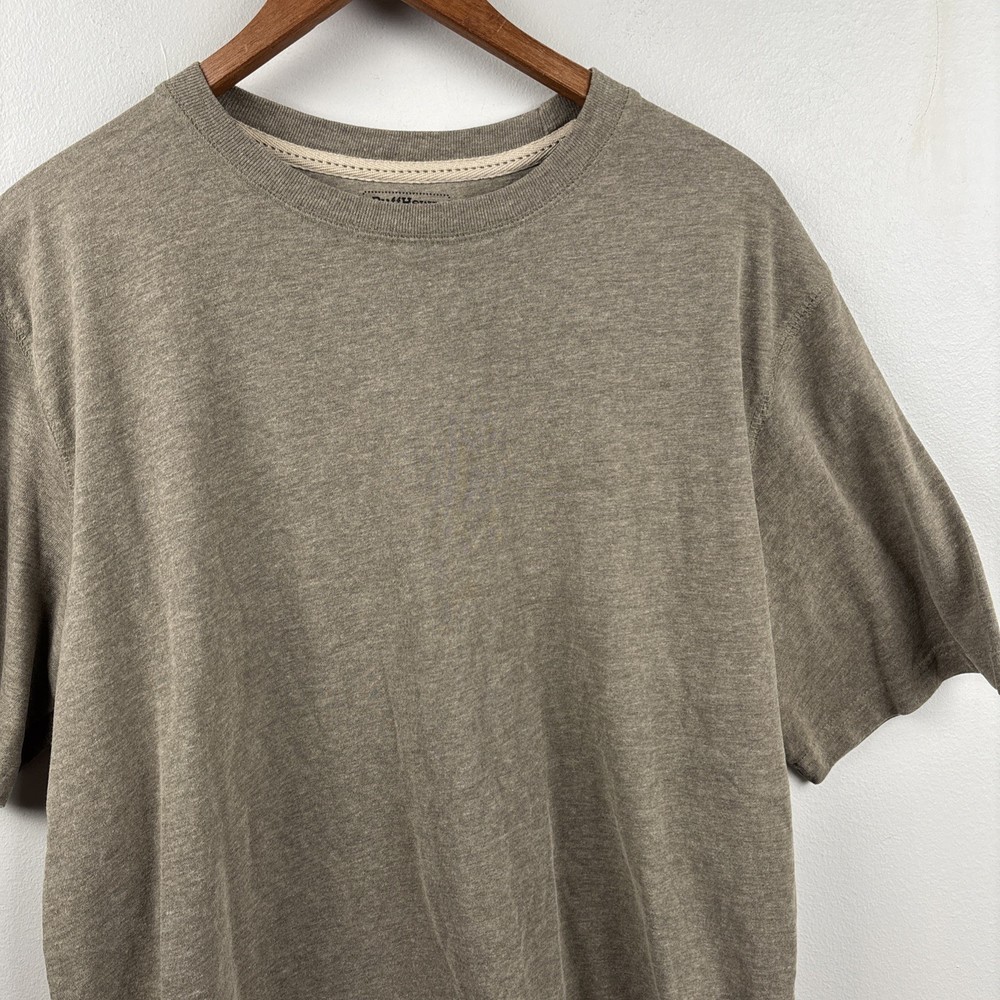 Ruff Hewn T Shirt Mens Large Brown Short Sleeve Cotton Super Soft Classic Tee