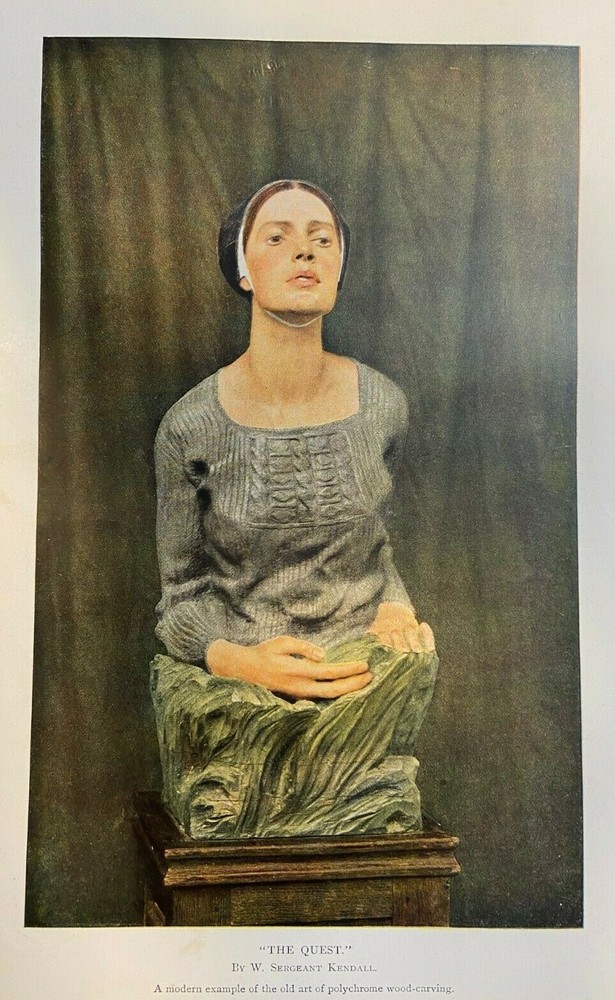 1917 Vintage Magazine Illustration The Quest by W. Sergeant Kendall