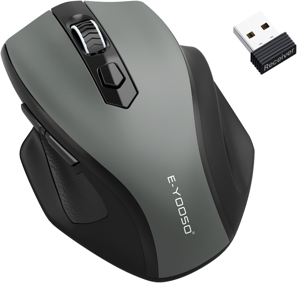 E-YOOSO 2.4G Wireless Mouse with 4000 DPI and 18-Month Battery Life
