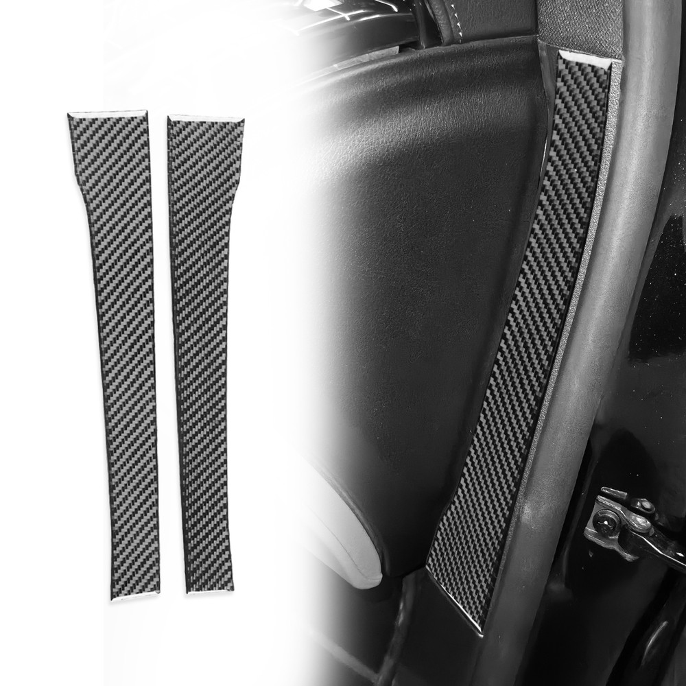 Real Carbon Fiber A-pillar Lower Trim For Benz Maybach S-Class S400 2021-2024