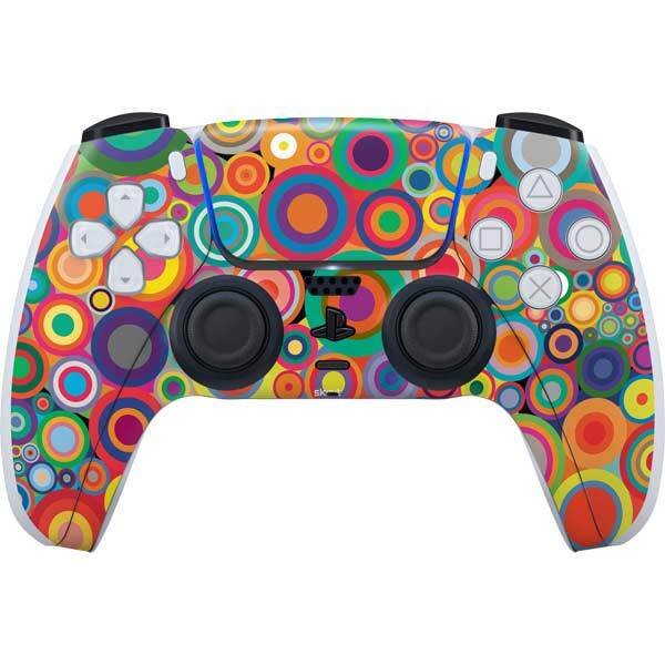 Geometric PS5 Controller Skin - Psychedelic Circles