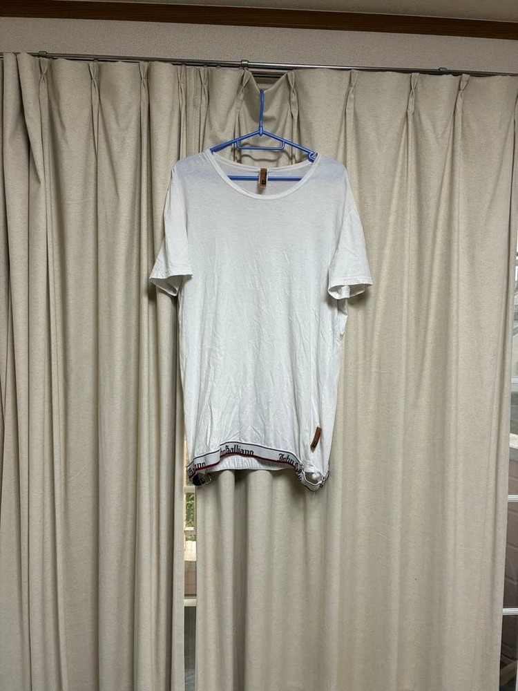 John Galliano Italy Men's T-Shirt M Hologram Detail