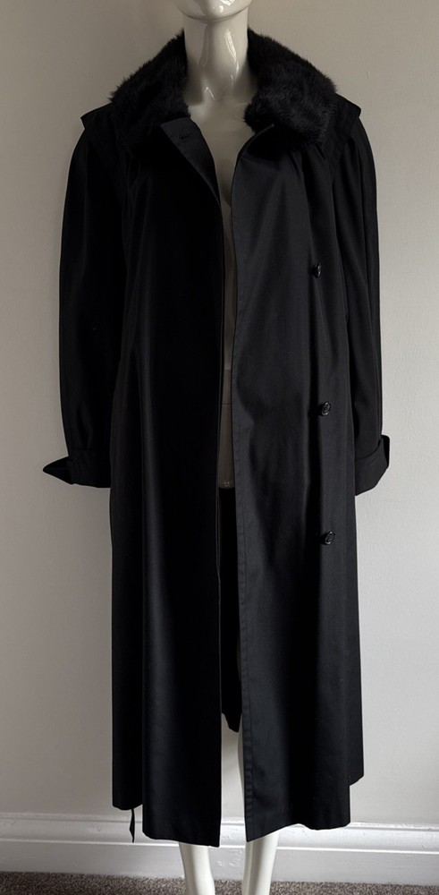 VTG MISS SMITH COTTON POLYESTER TRENCH COAT  WITH WARM LINING EURO 40, UK 12