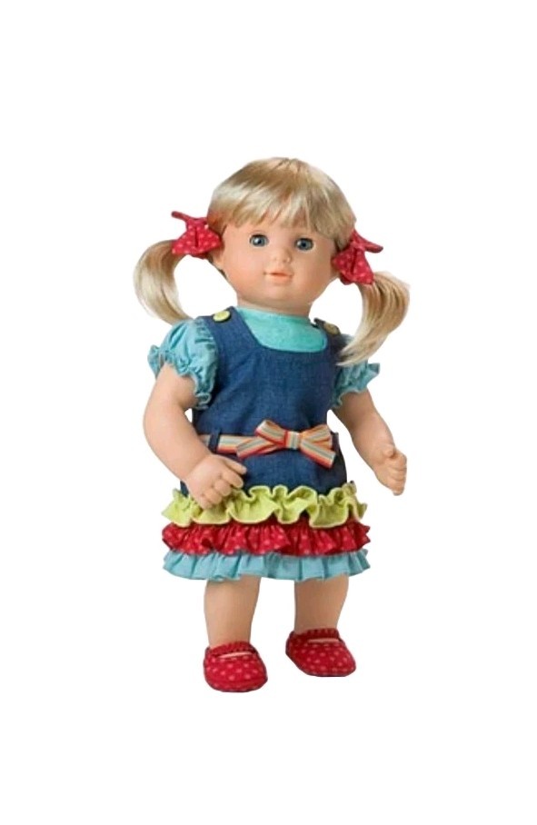 American Girl Bitty Baby Denim Jumper Outfit