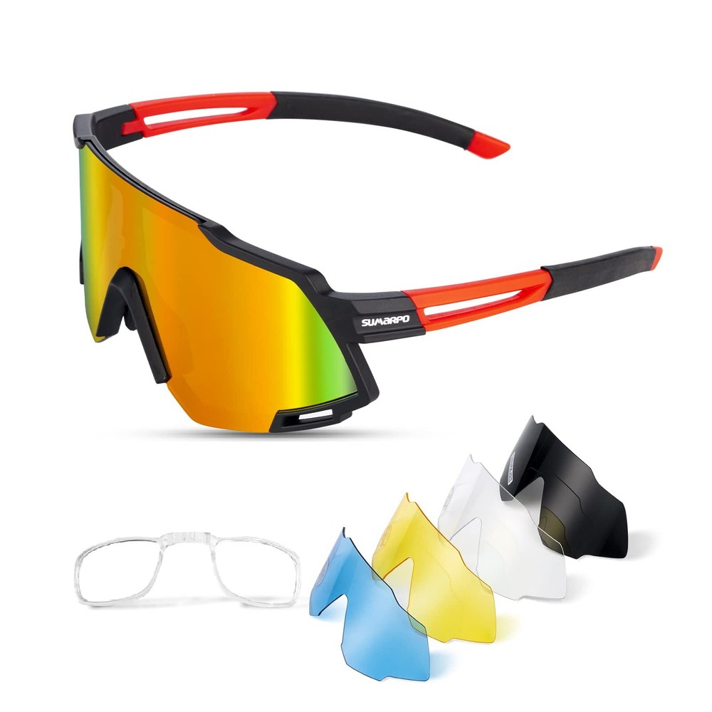 SUMARPO Cycling Glasses - Polarized, UV400 Protection, Lightweight Sports Sun...