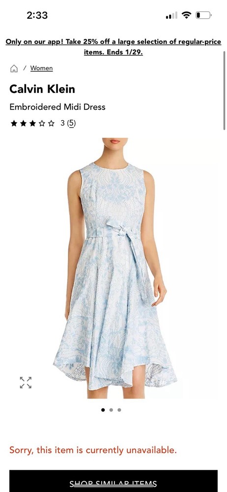 Calvin Klein Women's Sleeveless Floral Dress, Blue, 4