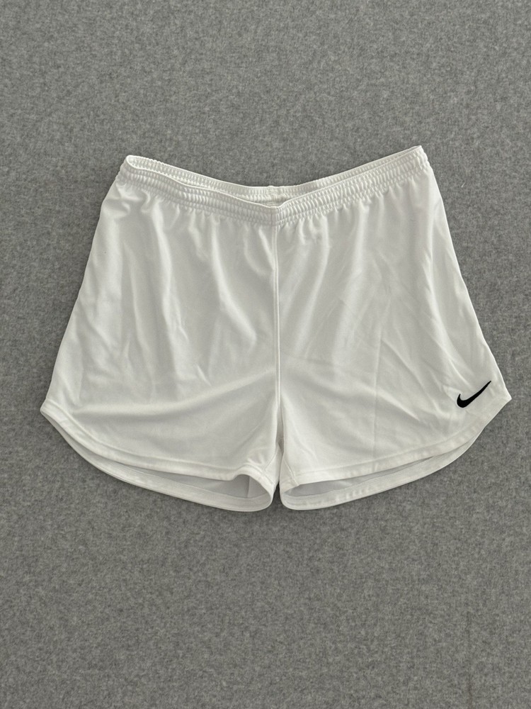 Nike Dri-Fit Gym Shorts Running All White Athletic Performance Women’s Large