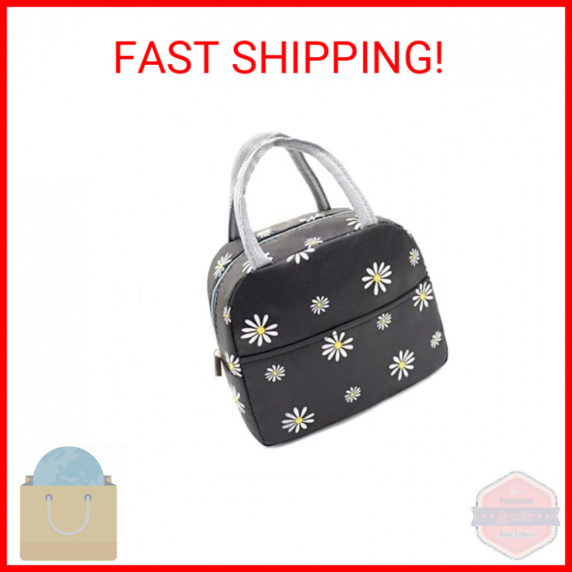 Sonuimy Insulated Lunch Bag Women, Reusable Cute Tote Lunch Box for Adult & Men,