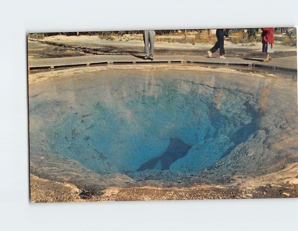 Postcard Morning Glory Pool Upper Geyser Basin Yellowstone National Park Wyoming