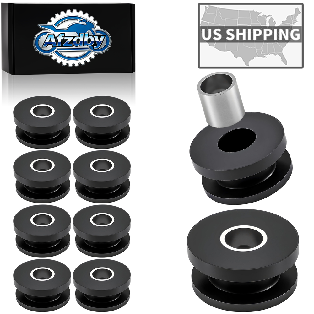 10pcs M8 Rubber Grommets Washer For Motorcycle Fairings, Cowling, Windshield,