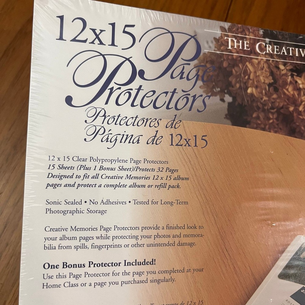 Creative Memories Set Page Protectors 12 x 15 New Sealed Old Style