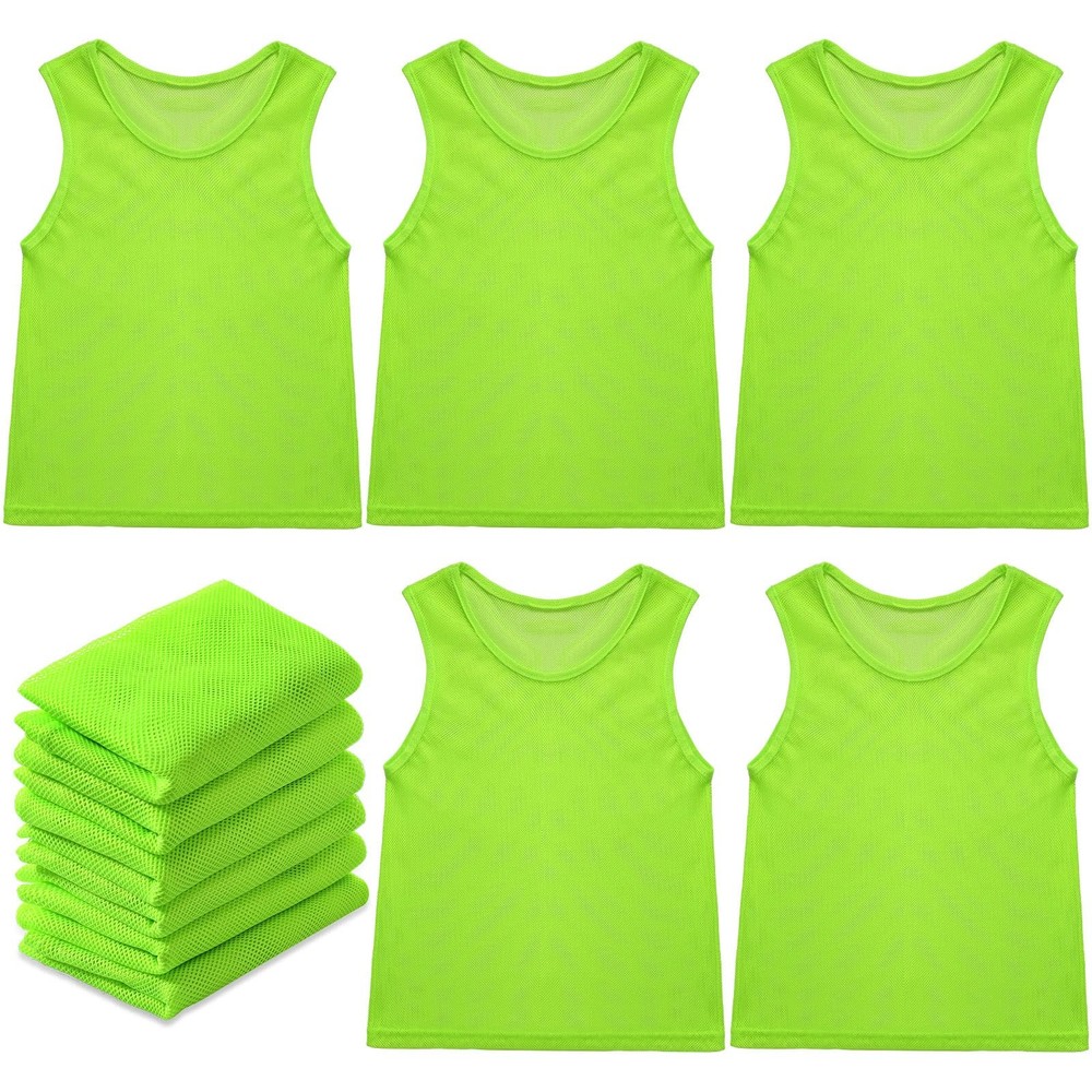 12 Pcs Soccer Pinnies Pennies Jersey Scrimmage Vest Sports Practice Jersey Me...
