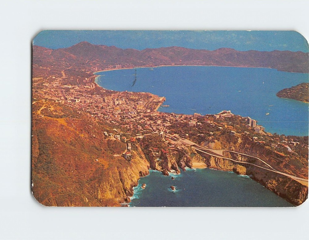 Postcard Aerial View of La Quebrada Acapulco Guerrero Mexico