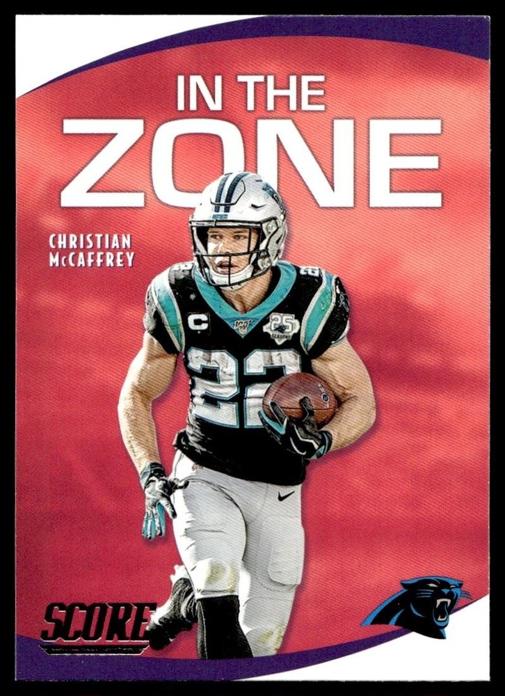 2020 Score In the Zone Christian McCaffrey Panthers Card IZ-CM