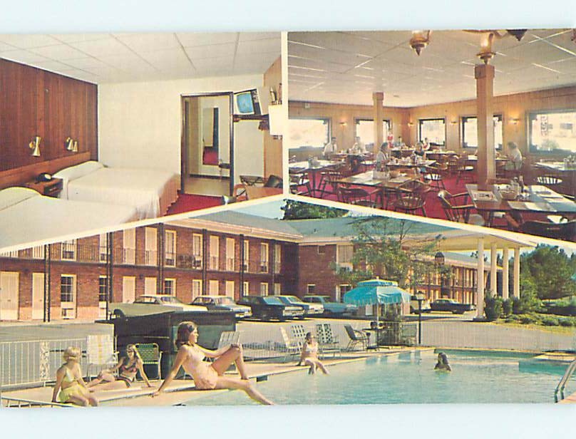 Unused Pre-1980 MOTEL SCENE Perry Georgia GA HJ8656@