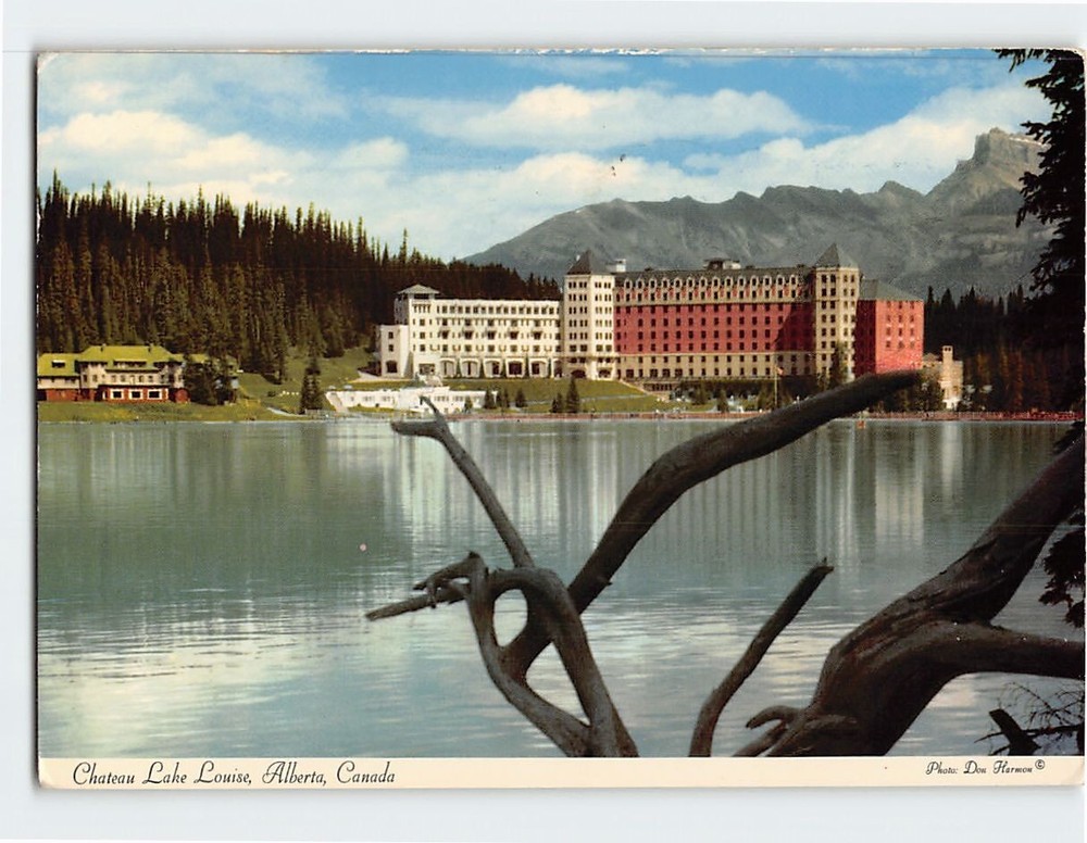 Postcard Chateau Lake Louise Banff National Park Alberta Canada