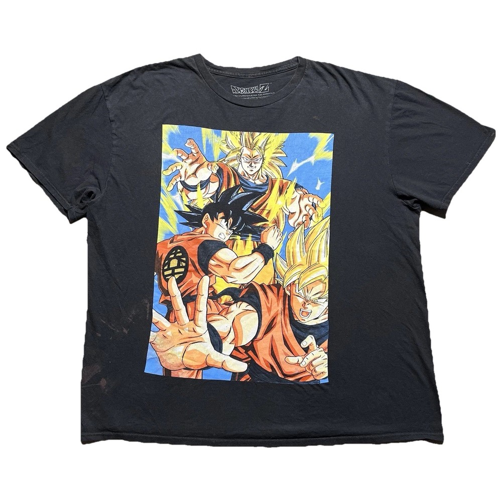Dragon Ball Z Goku Super Saiyan 3 T Shirt Mens XL Black DBZ SS3 Anime Graphic