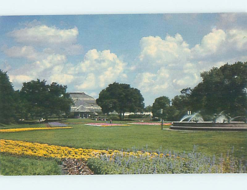 Unused Pre-1980 PARK SCENE Chicago Illinois IL hk5486