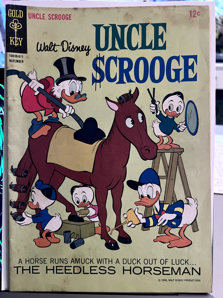Uncle Scrooge #66 G+ The Heedless Horseman