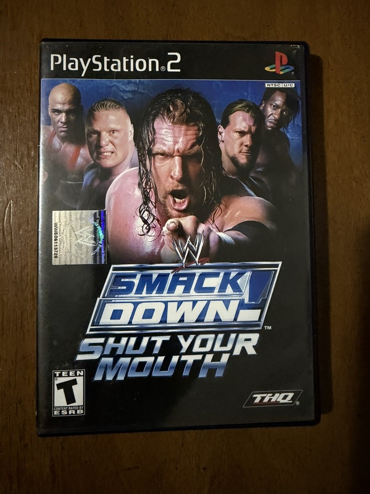 WWE SmackDown Shut Your Mouth PlayStation 2 Complete Disc Case Manual Tested