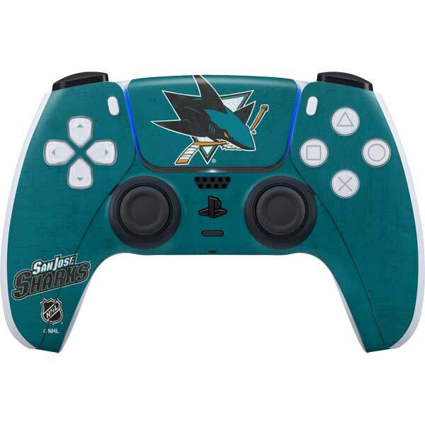 NHL San Jose Sharks PS5 Controller Skin - San Jose Sharks Distressed